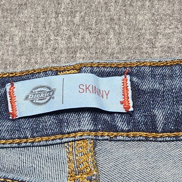 Dickies Womens Jeans 12 Skinny Slim Straight Western Cowgirl Denim Pants - Picture 5 of 9